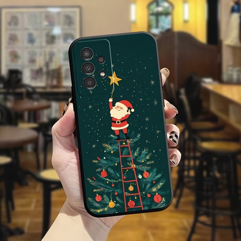 Samsung Galaxy S24 - 무광 TPU 소재의 산타클로스 크리스마스 트리