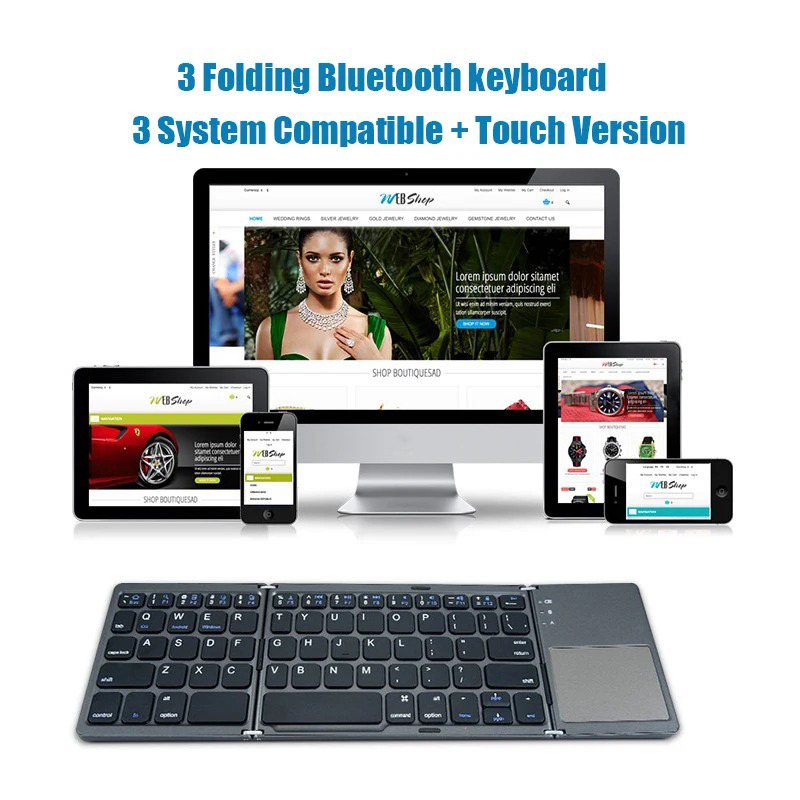 KEBIDUMEI 트라이폴드 블루투스 키보드(터치패드  - Android Tablet Gaming Accessories 리뷰 및 가격