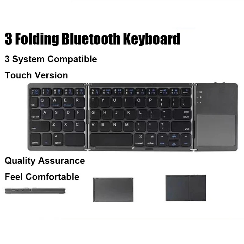 KEBIDUMEI 트라이폴드 블루투스 키보드(터치패드  - Android Tablet Gaming Accessories 리뷰 및 가격