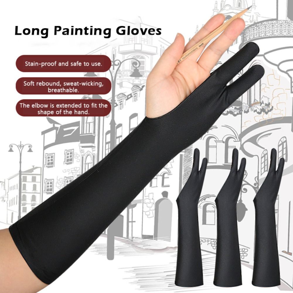 1pcs 다기능 두 손가락 페인팅 장갑 오염 방지 땀  - Drawing Glove Artist 리뷰 및 가격