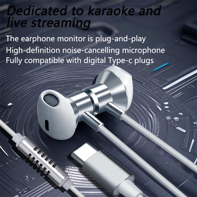 타입 C 유선 노래방 헤드폰 (마이크 내장, 이어 모니 - Wired Earphone Lightning 리뷰 및 가격
