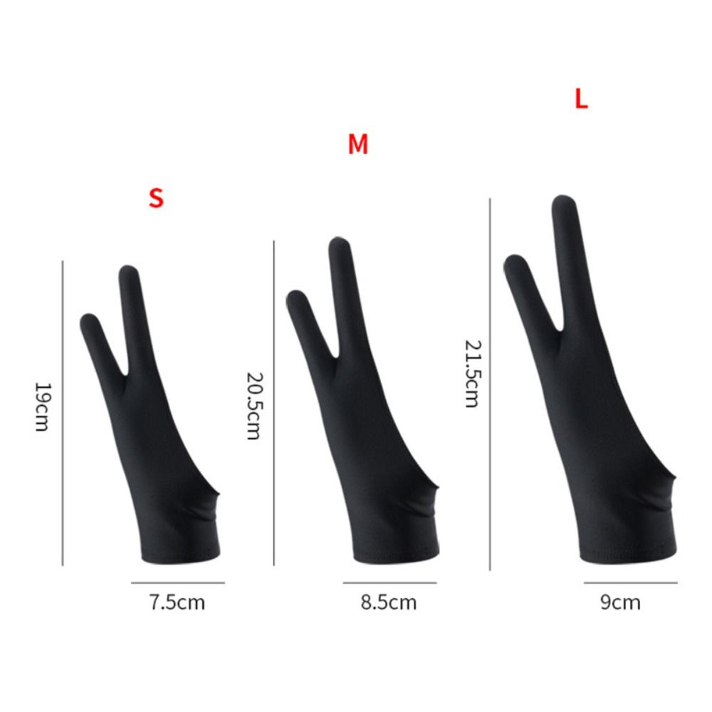 1pcs 간단한 1/2 손가락 페인팅 장갑 안티 터치  - Drawing Glove Artist 리뷰 및 가격