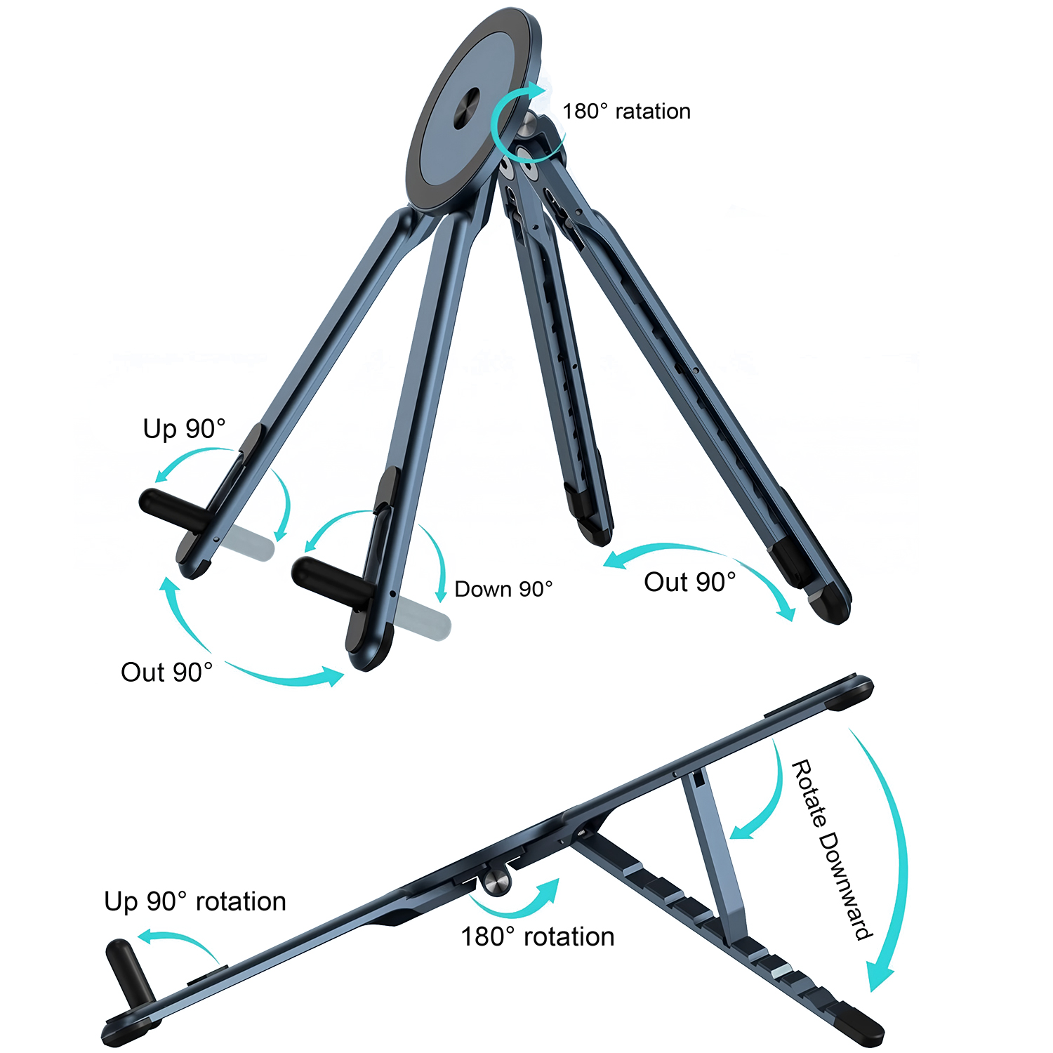접이식 자기 노트북 스탠드 ABS 플라스틱 휴대용 조절 - Cooling Stand Tablet 리뷰 및 가격