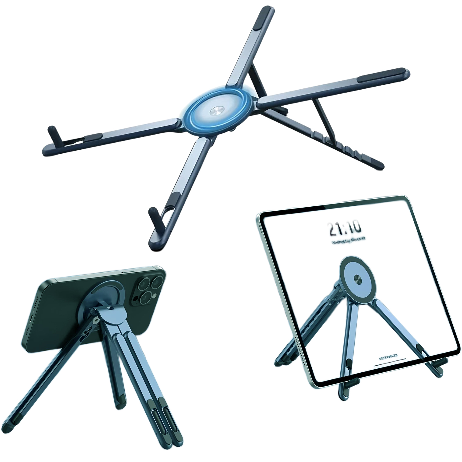 접이식 자기 노트북 스탠드 ABS 플라스틱 휴대용 조절 - Cooling Stand Tablet 리뷰 및 가격
