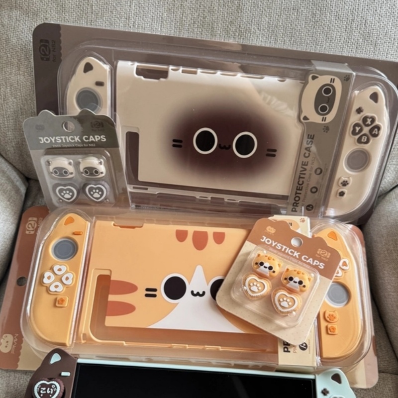 귀여운 고양이 실리콘 컨트롤러 보호 케이스 엄지 그립  - Tablet Cute Accessories 리뷰 및 가격