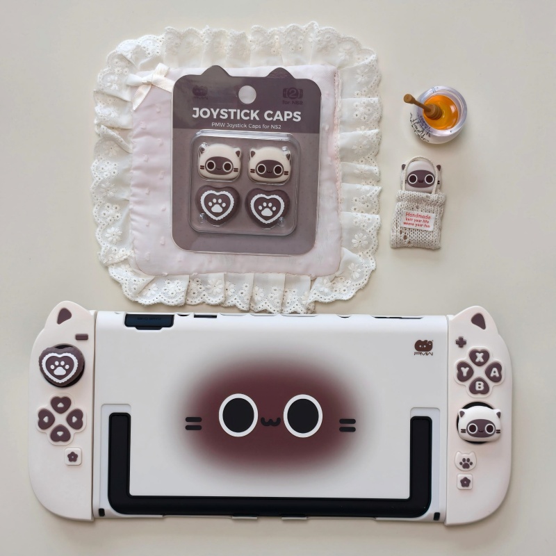 귀여운 고양이 실리콘 컨트롤러 보호 케이스 엄지 그립  - Tablet Cute Accessories 리뷰 및 가격